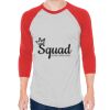 Unisex 50/50 Raglan Three-Quarter Sleeve Tee Thumbnail