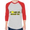 Unisex 50/50 Raglan Three-Quarter Sleeve Tee Thumbnail