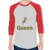 Unisex 50/50 Raglan Three-Quarter Sleeve Tee Thumbnail